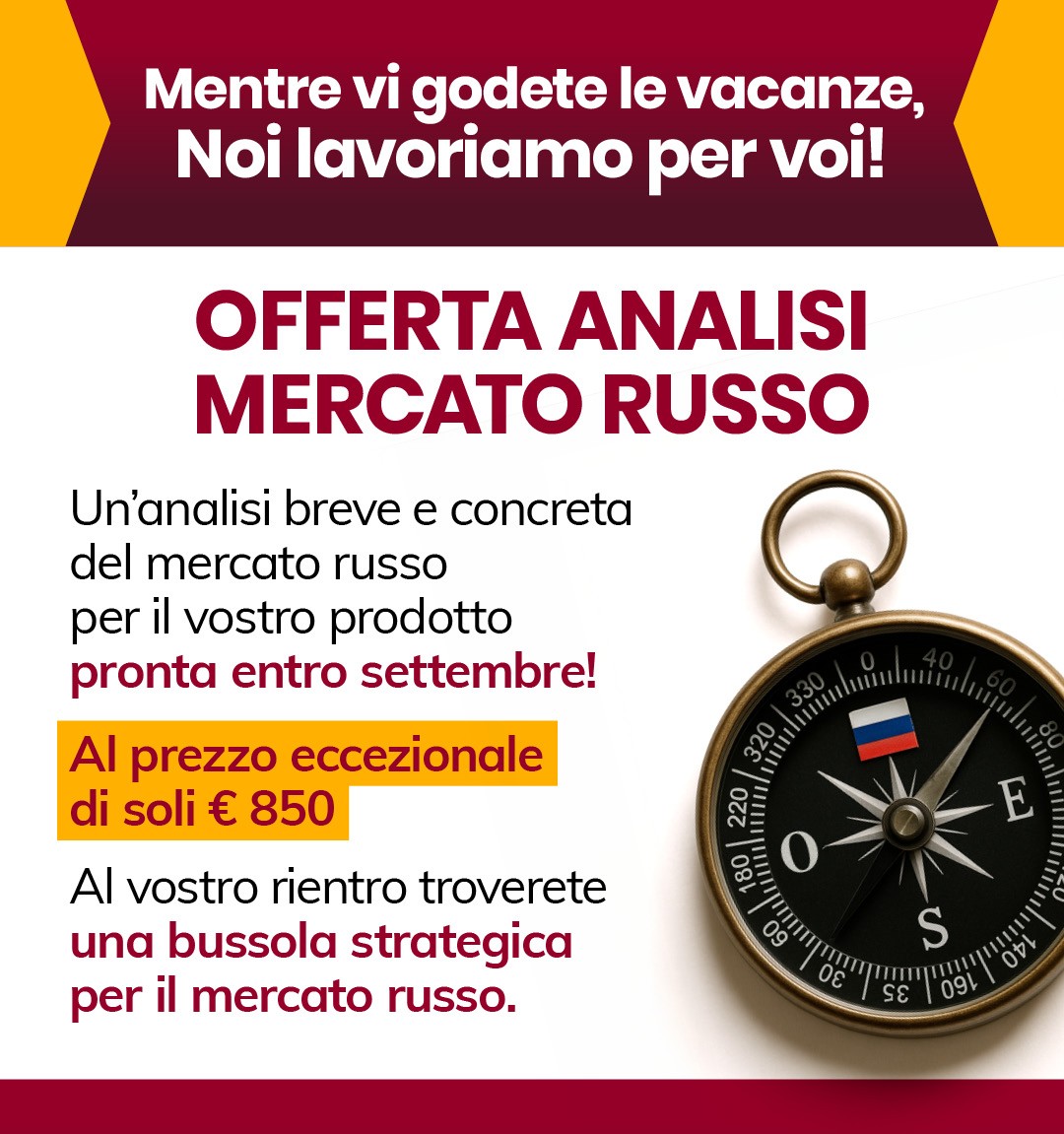 Analisi mercato russo Analisi breve e concreta del mercato per il vostro business in Russia